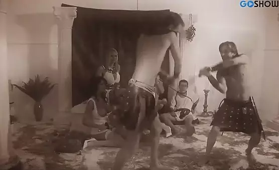 Roman Orgy Kinky Fishnet Encounter